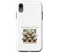 Funny Grumble Of Pugs Grumpy Pug Dog Lover Case for iPhone XR