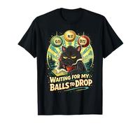 Funny Grumpy Bingo Cat Player Waiting for My Balls to Drop T-Shirt