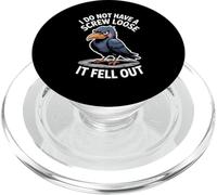 Funny Grumpy Bird I Don’t Have A Screw Loose Humor Women Men PopSockets PopGrip for MagSafe