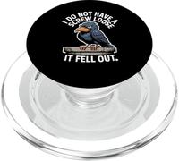 Funny Grumpy Bird I Don’t Have A Screw Loose Humor Women MEn PopSockets PopGrip for MagSafe