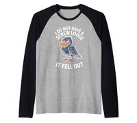 Funny Grumpy Bird I Don’t Have A Screw Loose Humor Women Men Raglan Baseball Tee