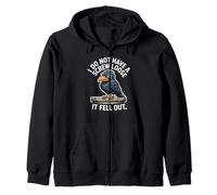 Funny Grumpy Bird I Don’t Have A Screw Loose Humor Women MEn Zip Hoodie