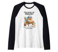 Funny Grumpy Bird Witty Quote Sarcastic Gift for Men Women Raglan Baseball Tee