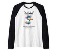 Funny Grumpy Bird Witty Quote Sarcastic Gift for Men Women Raglan Baseball Tee