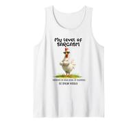 Funny Grumpy Chicken Witty Quote Sarcastic Gift Men Women Tank Top