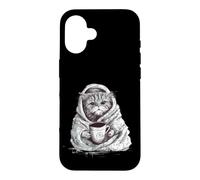 Funny Grumpy Coffee Cat Kitty Owner Gift for Girls Men Women Case for iPhone 16