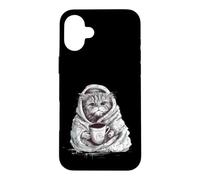 Funny Grumpy Coffee Cat Kitty Owner Gift for Girls Men Women Case for iPhone 16 Plus