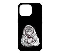 Funny Grumpy Coffee Cat Kitty Owner Gift for Girls Men Women Case for iPhone 16 Pro