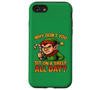 Funny Grumpy Elf Christmas Apparel Seniors and Holiday Humor Case for iPhone SE (2020) / 7/8