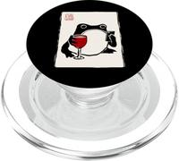 Funny Grumpy Frog Wine Music Kawaii Japanese PopSockets PopGrip for MagSafe