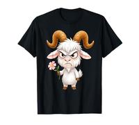 Funny Grumpy Goat Farm Animal Design Gift Men Women Kids T-Shirt