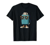 Funny Grumpy Lighter with Sunglasses Graphic T-Shirt