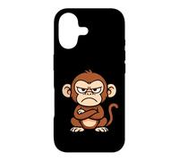 Funny Grumpy Monkey Animal Design Gift for Men Women Kids Case for iPhone 17