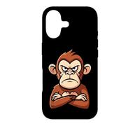 Funny Grumpy Monkey Animal Design Gift for Men Women Kids Case for iPhone 17