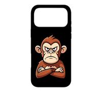 Funny Grumpy Monkey Animal Design Gift for Men Women Kids Case for iPhone 17 Pro Max