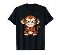 Funny Grumpy Monkey Animal Design Gift for Men Women Kids T-Shirt