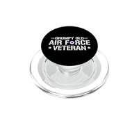 Funny Grumpy Old Air Force Veteran RAF British Military PopSockets PopGrip for MagSafe