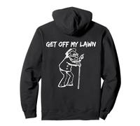 Funny Grumpy Old Man Get Off My Lawn For Seniors Pullover Hoodie