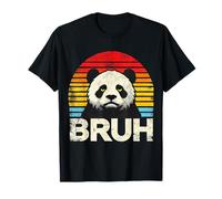 Funny Grumpy Panda Bruh Meme - Vintage Humorous Panda T-Shirt