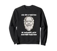 Funny Grumpy Socrates With Sarcastic Philosophy Sweatshirt