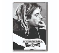 Funny Grunge Birthday Card Nevermind Music Icon Sarcastic Alternative Humour Nostalgic Rock IN150