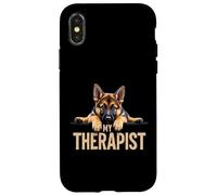 Funny GSD Shep Puppy My Therapist German Shepherd Dog Case for iPhone X/XS