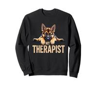Funny GSD Shep Puppy My Therapist German Shepherd Dog Sweatshirt
