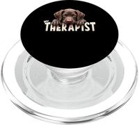 Funny GSP Puppy My Therapist German Shorthaired Pointer Dog PopSockets PopGrip for MagSafe