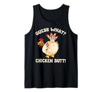 Funny Guess What? Chicken Butt! Graphic Design Tank Top