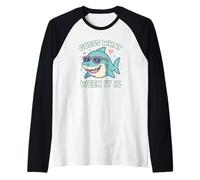 Funny Guess What Week It is Shark Joke Lover Ocean Wildlife Raglan Baseball Tee