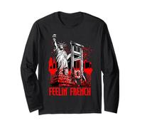 Funny Guillotine Feelin French Revolution Humor Vintage Long Sleeve T-Shirt