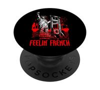 Funny Guillotine Feelin French Revolution Humor Vintage PopSockets Adhesive PopGrip