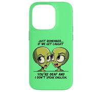 Funny Guilty Alien Duo Humor Apparel Just Remember Sayings Case for iPhone 14 Pro