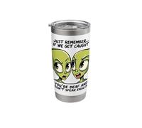 Funny Guilty Alien Duo Humor Apparel Just Remember Sayings Stainless Steel Insulated Tumbler