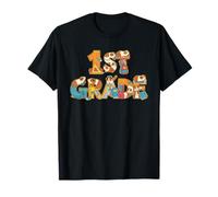 Funny Guinea Pig First Grade Back to School Kids Boys Girls T-Shirt