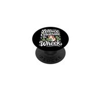 Funny Guinea Pig Pet Animal Lettuce Celebrate The Wheek PopSockets Adhesive PopGrip