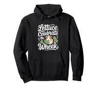 Funny Guinea Pig Pet Animal Lettuce Celebrate The Wheek Pullover Hoodie