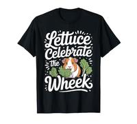 Funny Guinea Pig Pet Animal Lettuce Celebrate The Wheek T-Shirt