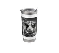 Funny Guinea Pig Smoking Cigarette Photo Booth Meme Stainless Steel Insulated Tumbler