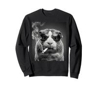 Funny Guinea Pig Smoking Cigarette Photo Booth Meme Sweatshirt