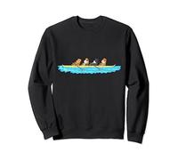 Funny guinea pigs rowing in a boat Sweatshirt