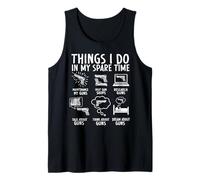 Funny Gun Lover Pro Gun Things I Do Spare Time 2nd Amendment Tank Top