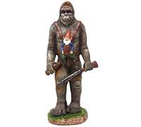 Funny Guy Mugs Bigfoot Garden Statue - Bigfoot and A Gnome - Indoor/Outdoor Garden Gnome Sculpture for Patio, Yard or Lawn