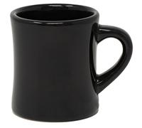 Funny Guy Mugs Classic Retro Diner Coffee Mug - Heavy Duty 10 Oz Stoneware Cup with Easy Grip Handle - Ideal for Hot and Cold Beverages (Black, 10 Ounce)