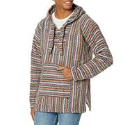 Funny Guy Mugs Premium Baja Hoodie Sweatshirt Pullover Jerga Poncho, Abba Zabba, M