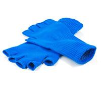 Funny Guy Mugs Warm Stretchy Knit Fingerless Gloves for Women and Men, Multiple Colors Available, One Size Fits Most - Blue - One Size