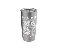 Funny Gym Bench Press Chest Day Jungle Animals Workout Stainless Steel Insulated Tumbler
