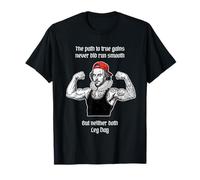 Funny Gym Bro Humor Shakespeare Path to True Gains Leg Day T-Shirt