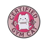 Funny Gym Cats Enameled Pin Motivational Workout Accessory Alloy Fitness Jewelry Friend Sturdy Fitness Pin