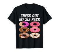 Funny Gym Check Out My Six Pack Donut Six Pack Dad Boys T-Shirt